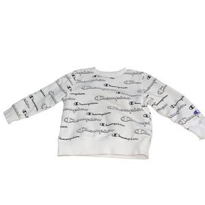 Champion White &‎ Black Logo Sweatshirt - Size 3T